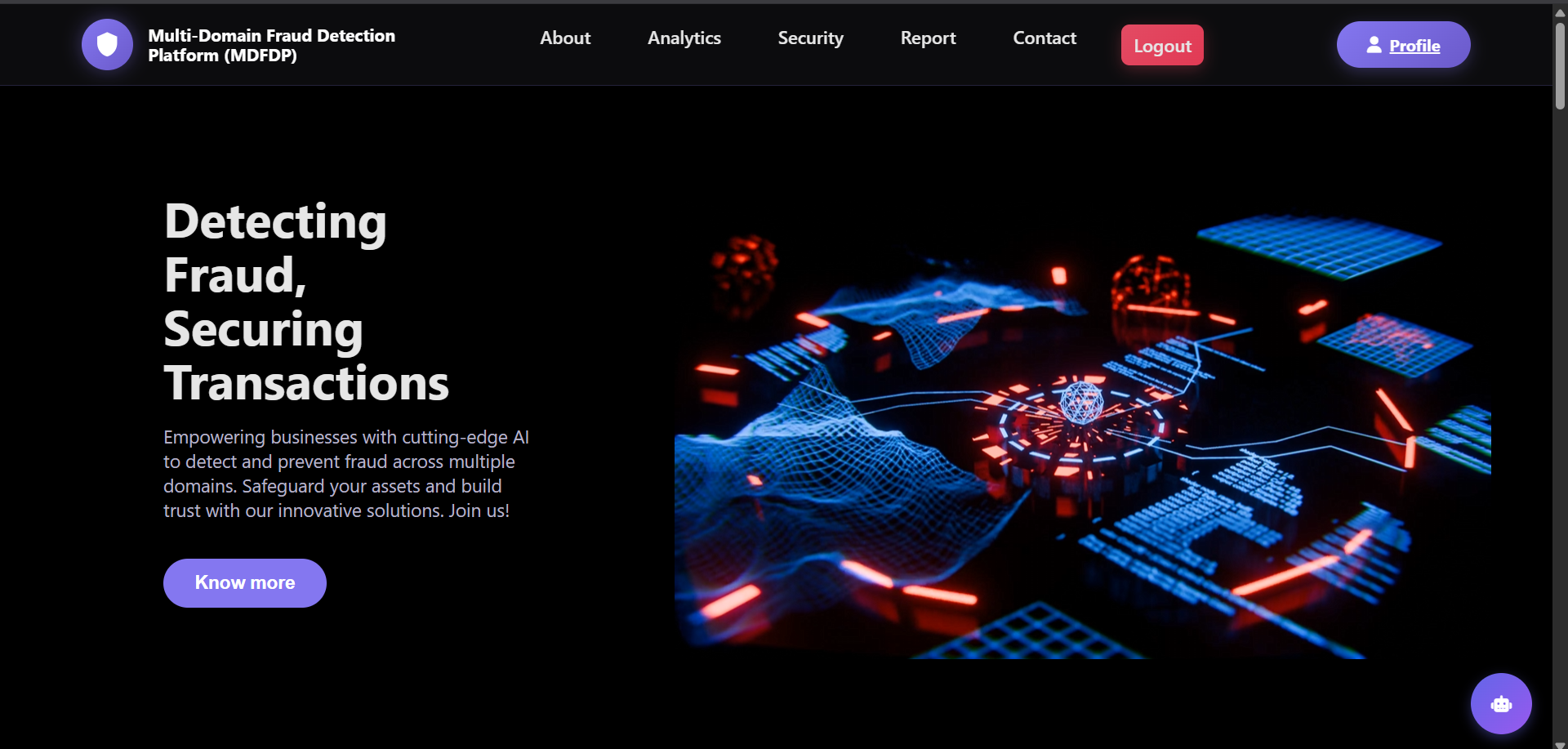 MDFDP Dashboard Preview